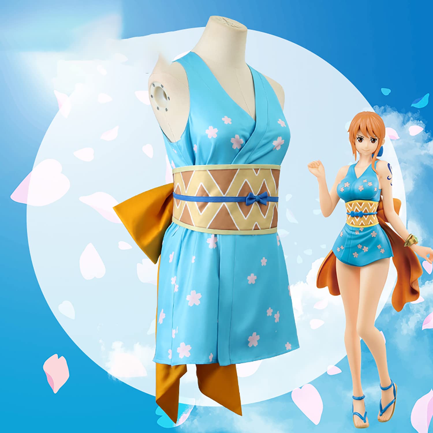 Amazon.co.jp: ナミ 浴衣 ワンピース コスプレ衣装 ワノ国編 nami 衣装